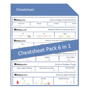 Arduino Cheat Sheet Pack 6 in 1