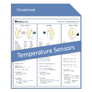 Arduino Temperature Sensors Cheat Sheet
